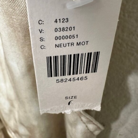 Anthropologie Pants Beige  Boho High Rise Mitra Relaxed Ankle Women 6 NEW - Picture 5 of 11